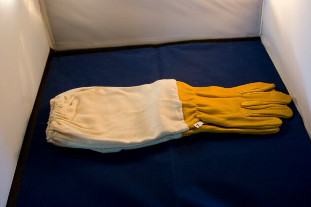 Rindnappa-Lederhandschuhe Größe 7, gelb