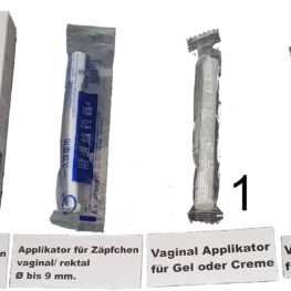 Applikator für Zäpfchen oder Gel / Creme